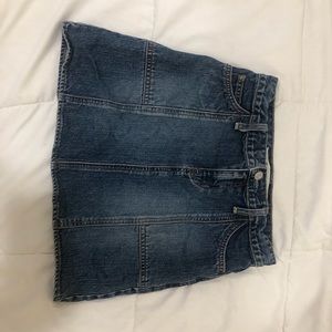 vintage gap mini denim skirt